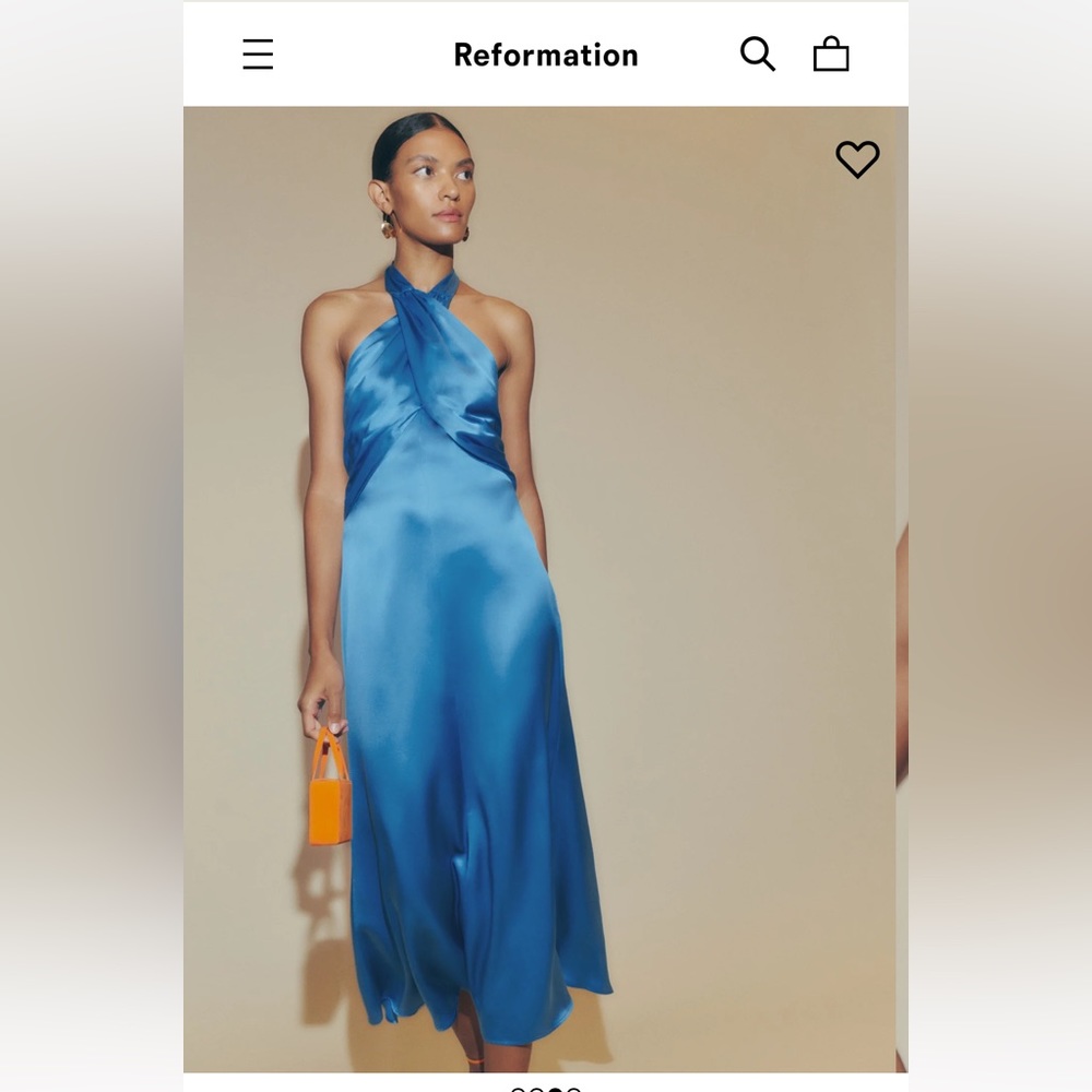 Reformation silk dress